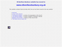 Tablet Screenshot of bunbury.org.uk